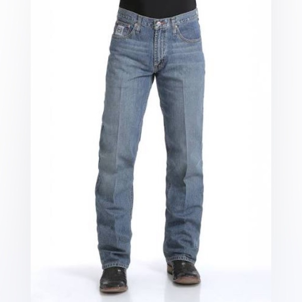 Cinch Men's Relaxed Fit White Label Medium Stone MB92834003 Western Jeans 38x36 - Picture 2 of 5